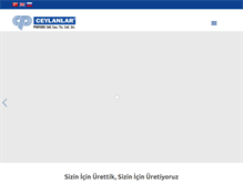 Tablet Screenshot of ceylanlarmetal.com